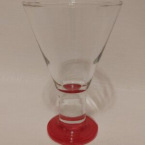 LOVELY Cocktail Glass PINK Base Fine Dining Bar Art GLASS